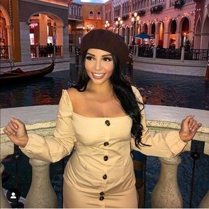 Pretty Little Thing Khaki Dress - Worn once